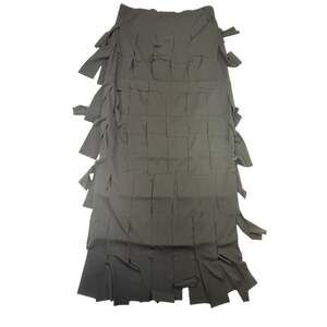 Ronni Nicole by Ouida Black Tiered Fringe Maxi Skirt Size M